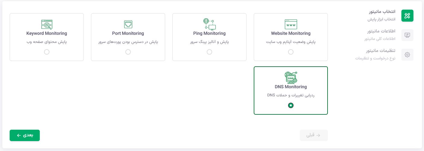 تصویر ایجاد مانیتور جدید در یودوز